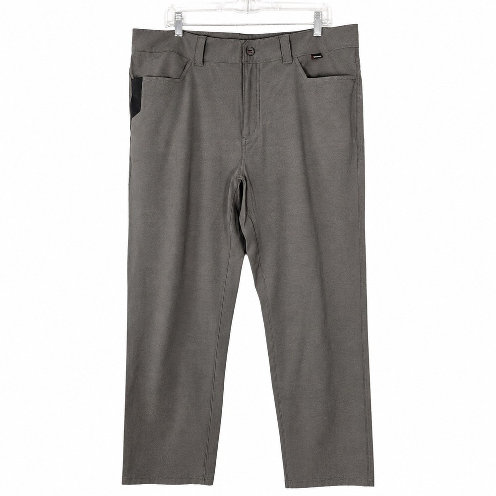 Simms Fishing Pants Men 39x31 Grey Cotton Blend Performance Utility Outdoor Gorp